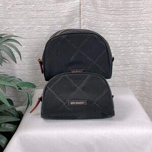 Vera Bradley Preppy Poly Zippered Pouch Cosmetic Organizer